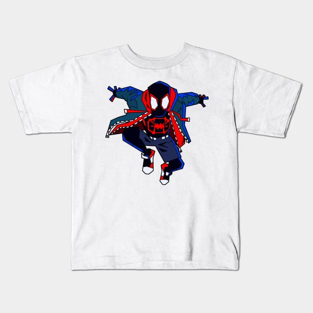 Hero spider Kids T-Shirt by Atzon